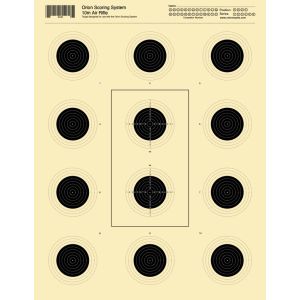 10m Air Rifle 12 Bull Target (100 pack)