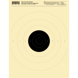 50ft Conventional Pistol Timed and Rapid Fire 1 Bull Target
