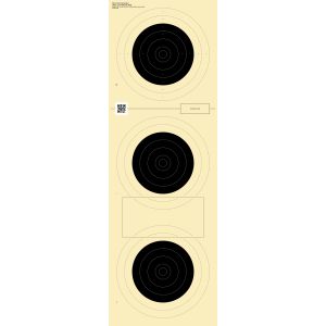 100yd. Conventional Rifle 3 Bull Target