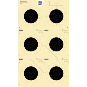 50yd. Conventional Rifle 6 Bull Target