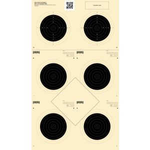 50m Conventional Rifle 6 Bull Target