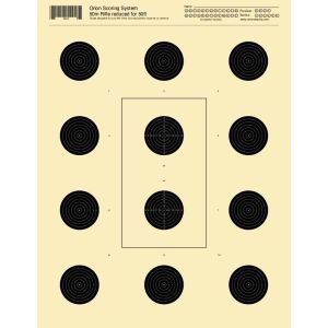 50m Rifle reduced for 50ft 12 Bull Targets